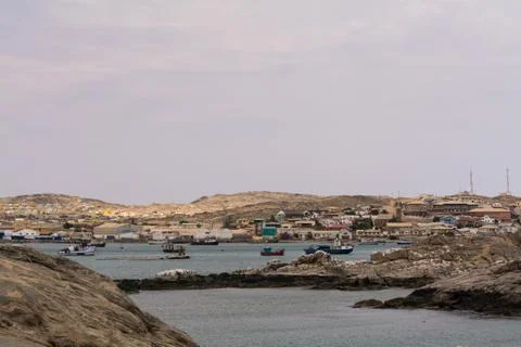 View on the port of luderitz Stock Photos