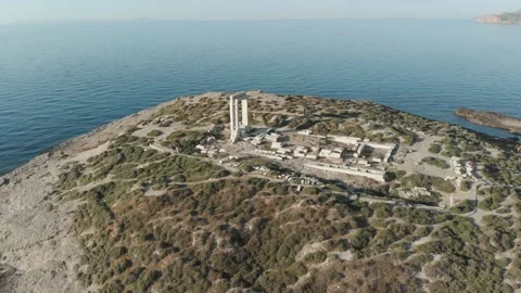 View of Portara Stock Footage 130537505