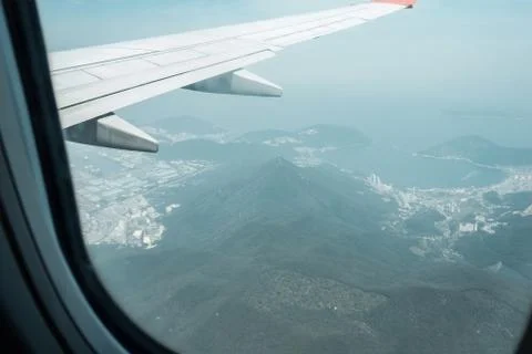 View from the porthole. Stock Photos