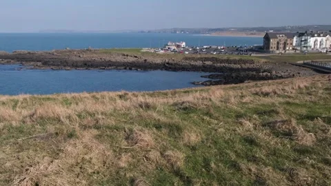 View of Portrush from Ramore Head Stock-Footage 304683266