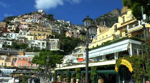 View of Positano Beachfront Video stock 62202516