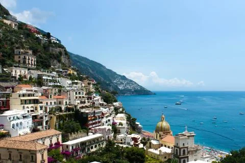 View of Positano Stock Photos