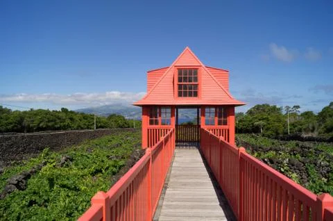 View post of the wine museum Stock Photos