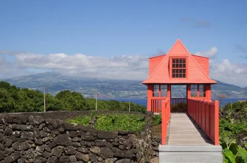 View post of the wine museum Stock Photos
