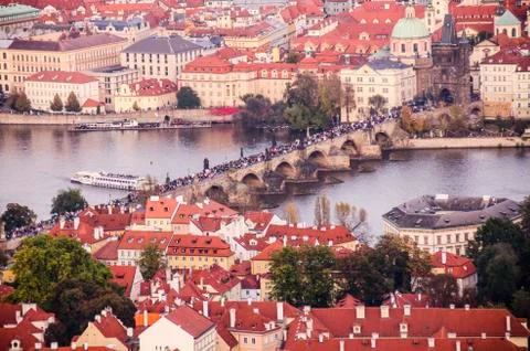 View of Prague From Above Stock Photos