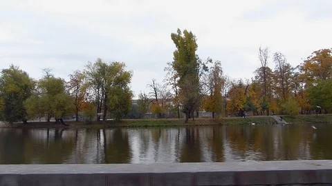 View of Prague In Autumn Stock Footage 105954003