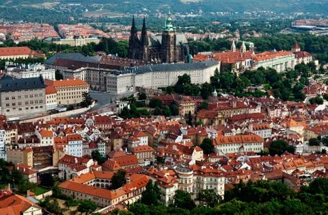 View of the prague castle Stock Photos