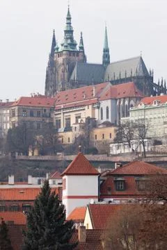 View on the prague castle Stock Photos