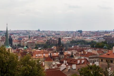 A view from Prague Castle Stock Photos