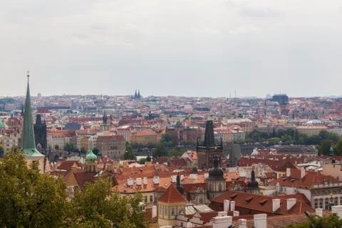 A view from Prague Castle Stock Photos