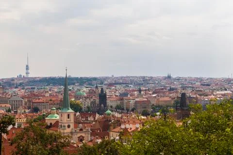 A view from Prague Castle Stock Photos