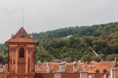 A view from Prague Castle Stock Photos