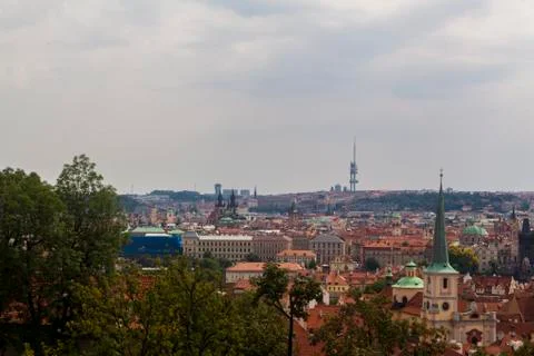 A view from Prague Castle Stock Photos