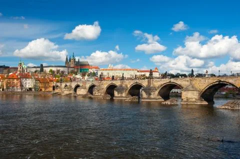 View at Prague castle Foto stock