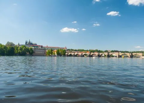 View at Prague castle Foto stock