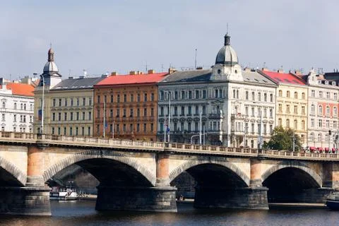 View of prague district Stock Photos