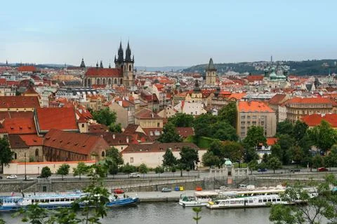 View on the Prague Foto stock