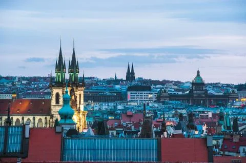 View of Prague Stock Photos