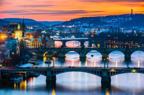 View of Prague Stock Photos