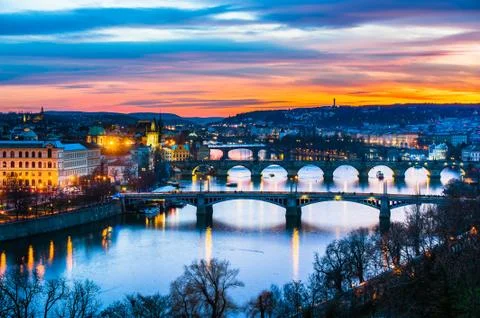 View of Prague Stock Photos
