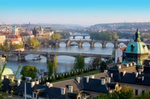View of Prague Stock Photos