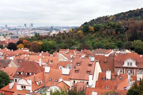 View of prague from the top Stock Photos