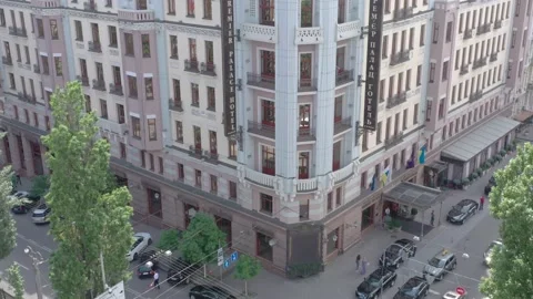 View of Premier Palace Hotel Stock Footage 194100569