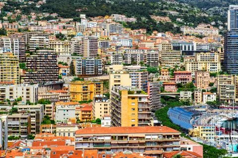View of the principality of monaco Stock Photos