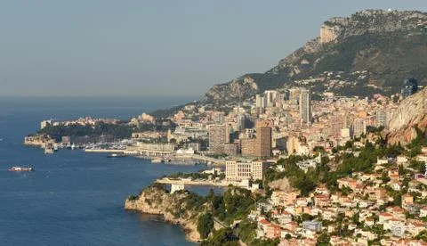 View of Principality of Monaco Fotos de archivo