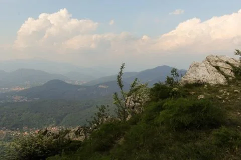View from a promontory Foto stock