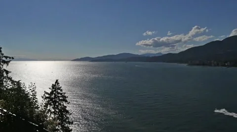 View from Prospect Point to open water Stock Footage 54801488