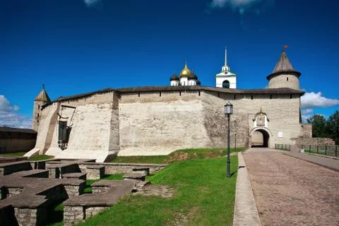 View of the Pskov Kremlin Stock Photos