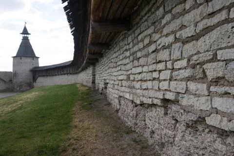 View of Pskov Kremlin 库存照片