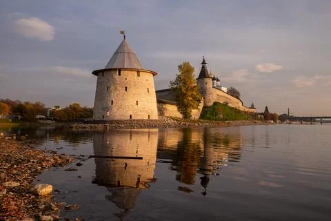 View of the Pskov Kremlin Foto stock