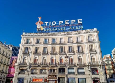 View of the Puerta del Sol square, Madrid, Spain 写真素材