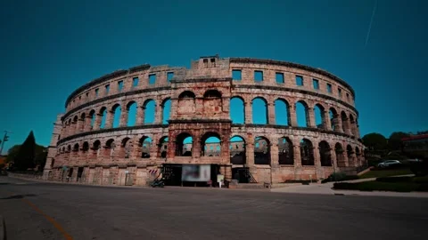 View of Pula Arena, Croatia. Stock-Footage 339916500