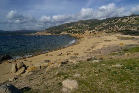 View of Punta Calarza beach Stock Photos