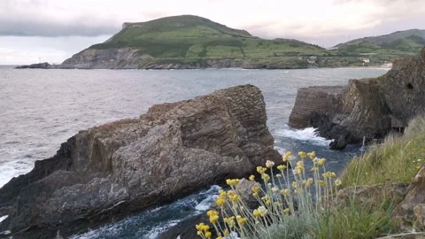 View of Punta Lucero from the cliffs Video stock 132263196