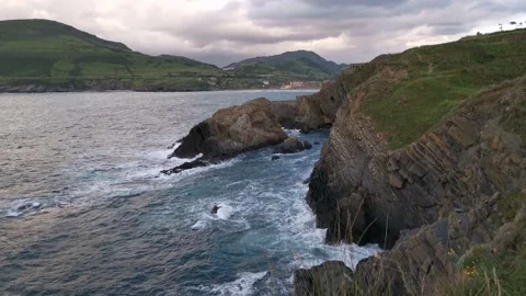 View of Punta Lucero from the cliffs Stock Footage 132263252