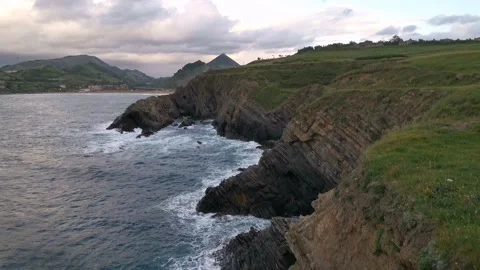 View of Punta Lucero from the cliffs Stock Footage 132263528