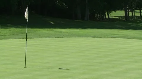 A view of the putting green (2 of 2) Stock Footage 10570030