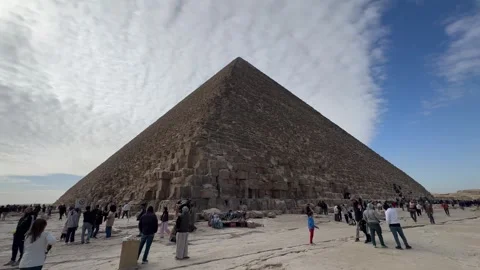 View of the Pyramid of Cheops Stock Footage 300134320