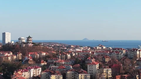 View of Qingdao old town Video stock 323113815
