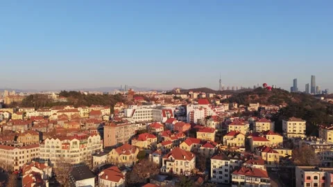 View of Qingdao old town Stock Footage 323114010