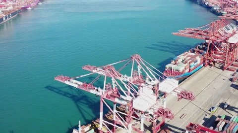 View of Qingdao port Stock-Footage 167552674
