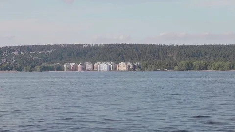 View of quay form board of sailing yacht Stock Footage 77809123