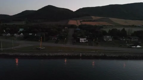 View of Quebec Town Stock Footage 143167124