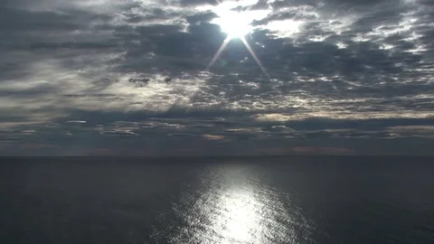 View on a quiet Ocean Stock Footage 75844760