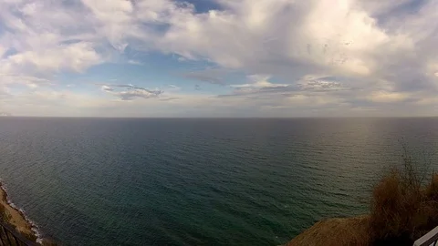 View on a quiet Ocean Stock Footage 75845191