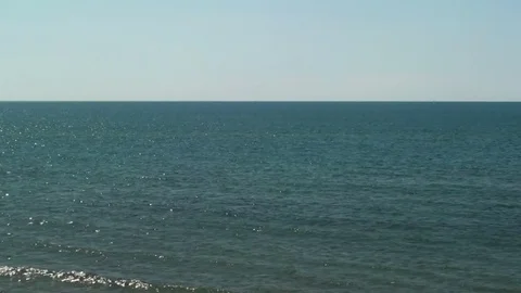View on the quiet Pacific Ocean Stock Footage 73919548